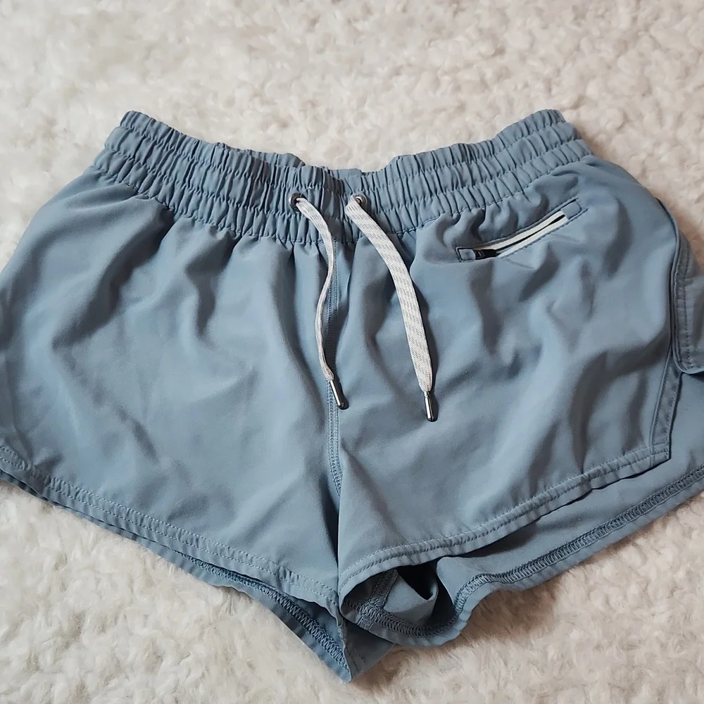 Vuori Women's Athletic Shorts - Light Gray - Picture 6 of 13